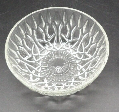 Vintage Small Fruit Dessert Dip Bowl by Pasari Crystal 4.25" Diameter Clear