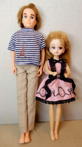 TAKARA Tomy LICCA chan Fashion 2 Doll in Pink Dress LD-10 & Papa (Daddy) LD-20 - 第 1/15 張圖片