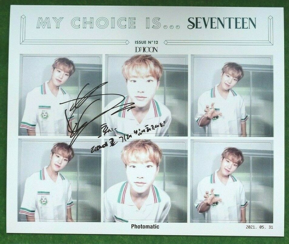 SEVENTEEN Dicon Magazine Vol. 12 My Choice Is Photomatic Sticker