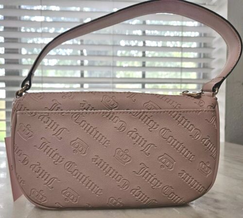New Juicy Couture Y2K Style Not Your Babe Shoulder Bag Pink Dusty Blush NWT - Picture 4 of 9