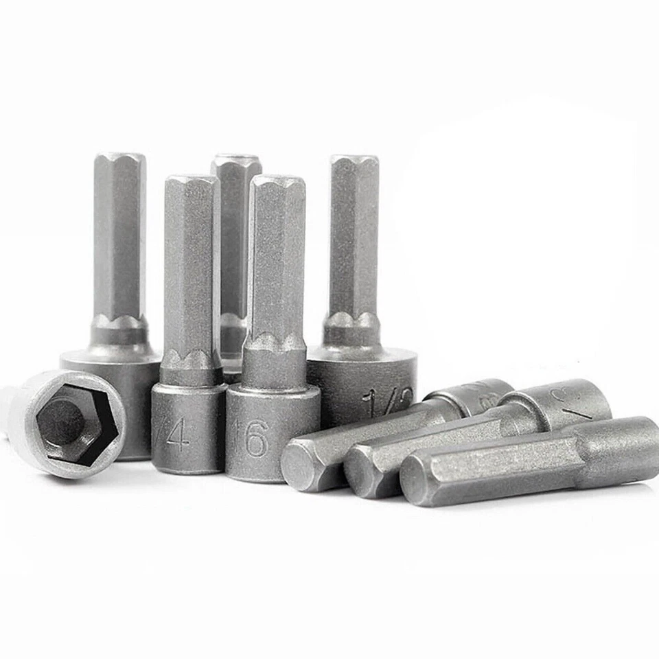 Impact Nut Screws Driver Socket 36mm Long Power Drill Bit 1/4" Hex Shank 4-13mm - Image 2 of 4