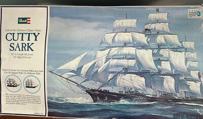 Cutty Sark Clipper Model Kit (Open Box) with Instructions, Revell, H ...