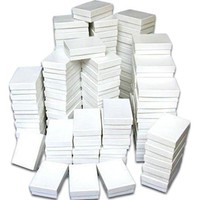 100 Cotton Boxes White Pendant Chain Jewelry Displays 3.25, New, Free Shipping on sale 100 Cotton Boxes White Pendant Chain Jewelry Displays 3.25, New, Free Shipping on sale