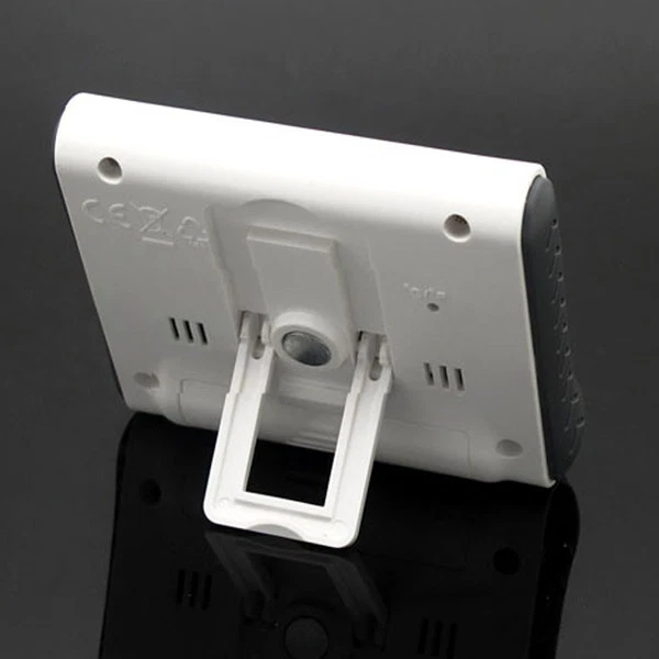 LCD Digitale Termometro Igrometro Misuratore umidità temperatura Orologio - Immagine 3 di 4