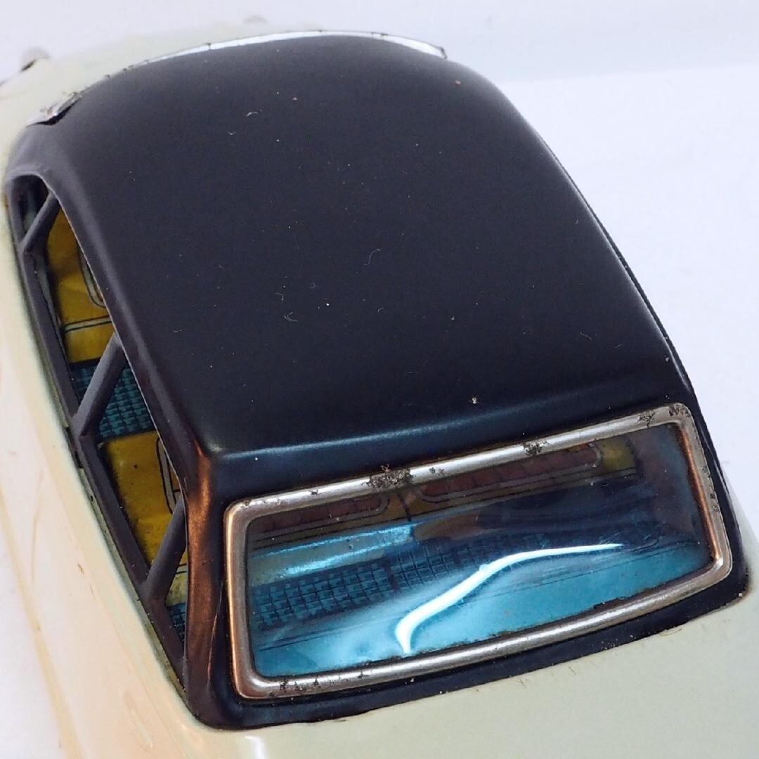 萬代屋【DKW 1000 リムジン 薄いグレー】ブリキtin toy car箱無 Bandai Tin Toy Friction Car DKW 1000 Limousine Tested Working