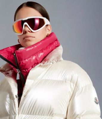Moncler Padded Neck Warmer NWT White