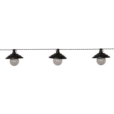 Star Trading Solar-Lichterkette Globe Shade, warmweiß, Batterie, 180cm
