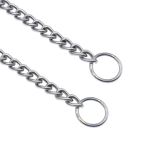 Heavy Duty Choker Collar Chain Dog Pet Slip Check Chains Round Twist Link Chrome - Picture 11 of 21