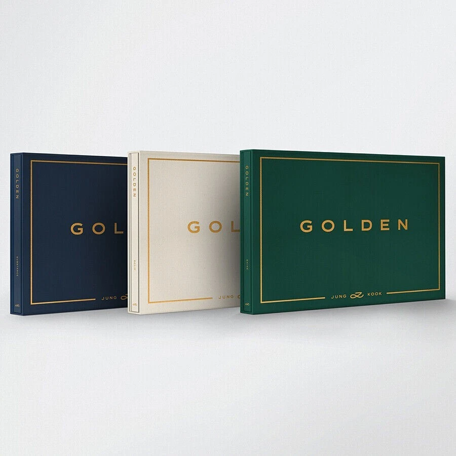 BTS JUNGKOOK [GOLDEN] Album 3 Ver SET 3CD+3Foto Buch+12 Karte+3 Poster+6 Sticker