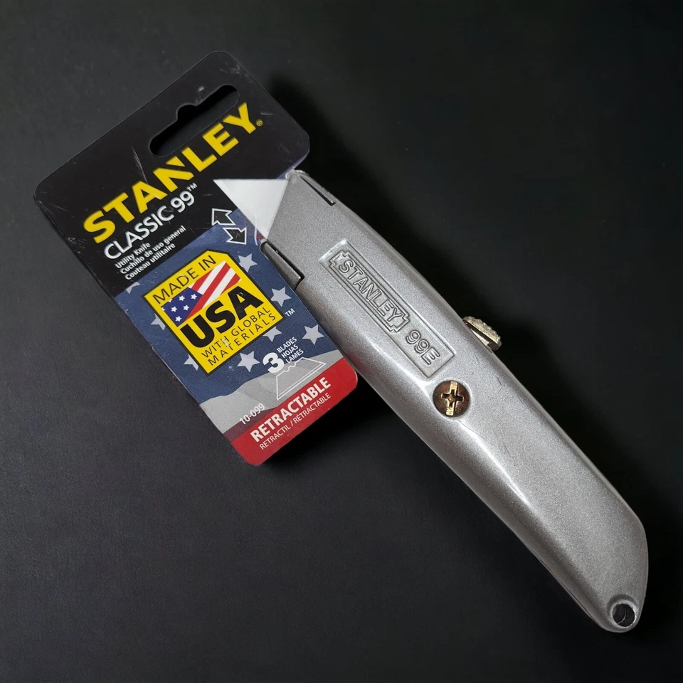 Cuchillo utilitario Stanley Bostitch Classic 99 con hoja retráctil gris 10099 Foto 2 de 4