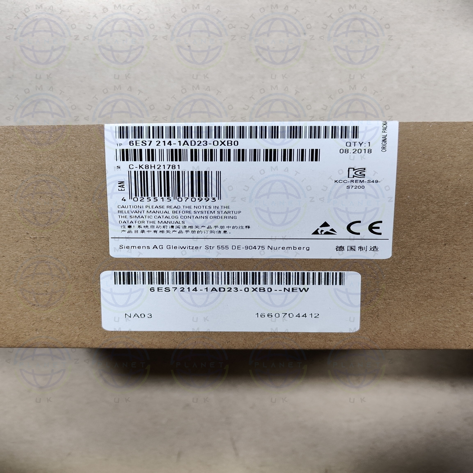 Free shipping 1PC Refurbished Siemens 6ES7214-1AD23-0XB0 1 Year warranty