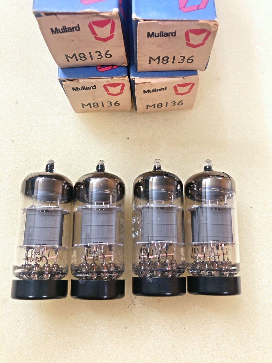 Mullard M8136 CV4003 12au7 ECC82 Box Plate NOS Matched Pair