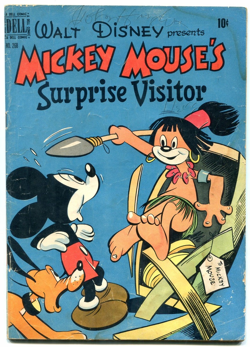 Mickey Mouse Surprise Visitor- Four Color Comics #269 1950 G | eBay