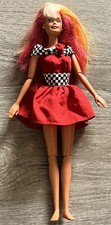 1993 Mattel Hula Hair BARBIE Articulated Doll W 90  s Outfit / Cut Hair