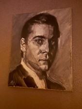 Ray Liotta Portarit Painting by Russell Stewart