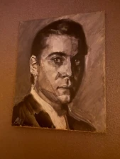 Ray Liotta Portarit Painting by Russell Stewart