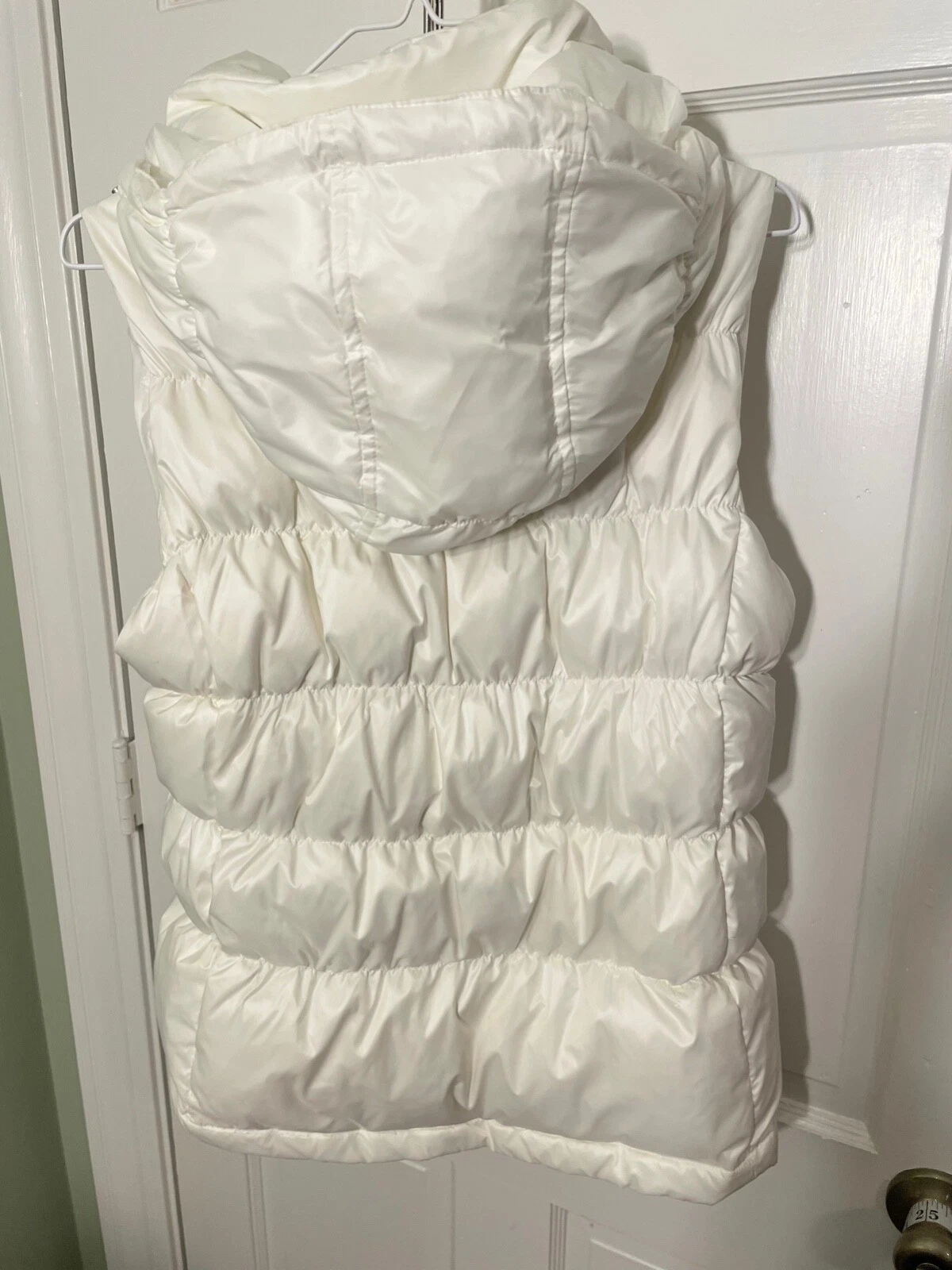 Gilet trapuntato da donna Michael Kors nuovo con etichette con cappuccio rimovibile M