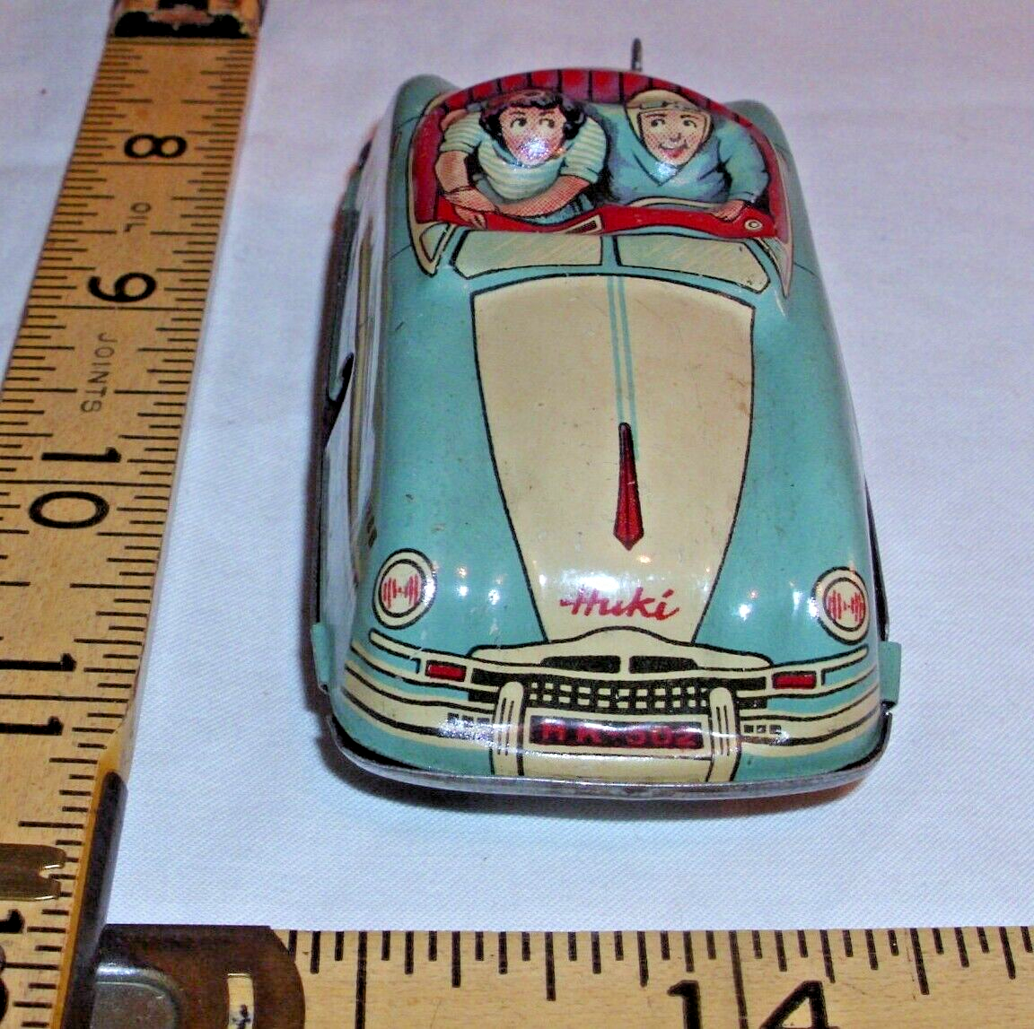 HUKI HK-502 CONVERTIBLE TIN WIND UP TOY CAR 1950s WEST GERMANY | eBay