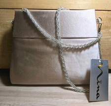 Nina Crystal Handbag Prom Pearl Rose Formal Dress Crystal Brooch Snap Close New