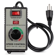 AC Motor Speed Controller 100V-120V 15A Variable Speed Regulator for Router,  