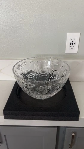 Waterford Crystal Irish Shamrock 10'' Vintage Bowl
