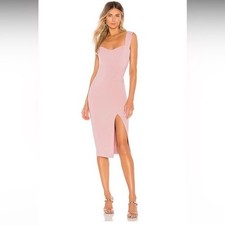 NWT Nookie Divine Midi Dress Dusty Pink XS Revolve Semi-Formal Cocktail Wedding