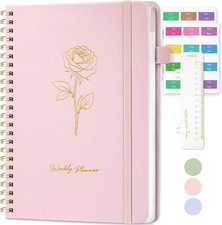 Undated Weekly Planner A5 To Do List Notebook with Goal Habit Tracker Organizer