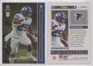 2022 Panini Luminance Rookie Blue /149 Tyler Allgeier #110 Rookie RC