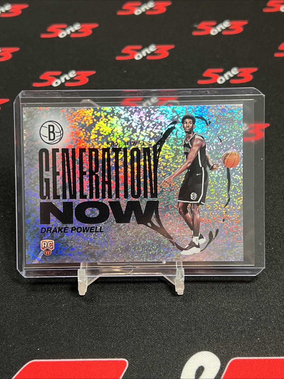 2025 Topps Drake Powell Generation Now Holo Foil Rookie Card Brooklyn Nets RC