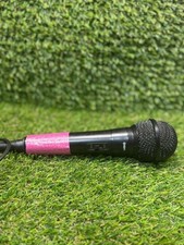 ION Wired Karaoke Microphone Black and Pink 1/4" Jack On/Off Switch