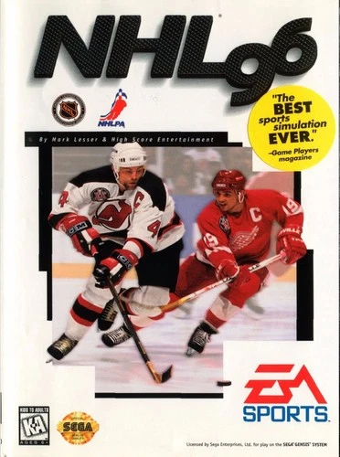 NHL '96 For Sega Genesis Vintage Hockey