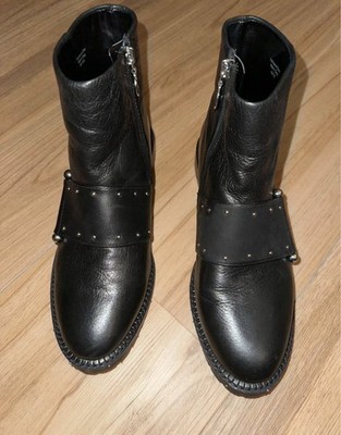 Avec Les Filles Graham Studded Black Ankle Booties Size 8.5