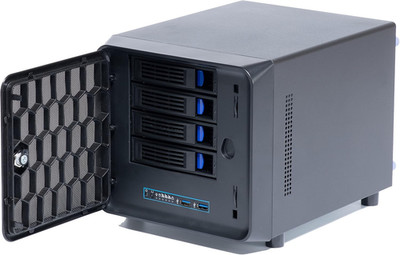 4 + 1 Bay DIY NAS Case, 4 X 2.5  / 3.5  Tray + 1 X 2.5  Internal Bay. MB ITX. PS