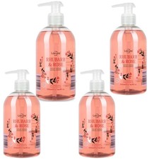 4 x Lacura Rhubarb & Rose Antibacterial Luxurious Hand Wash 500ml 7.00 per litre