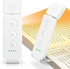 12 LED Rechargeable Book Light Clip-on Reading Light w/ 5 Colors 5 Brightness