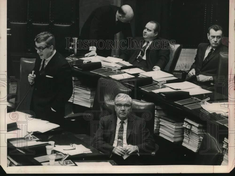 1968 Press Photo New York Senators Thomas Laverne and William Conklin