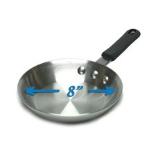 New 8 Winco AFP-8A-H Gladiator Aluminum Fry Pan Blue Silicone Sleeve 3.5mm NSF