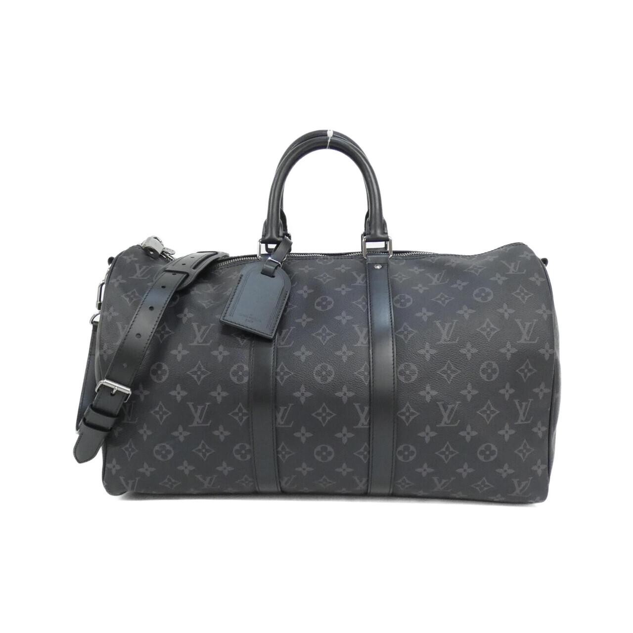 Authentic LOUIS VUITTON Monogram Eclipse Keepall … - image 1