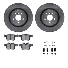 For Jaguar XF 2016-2024 R1 Concepts WFUH1-20158 Rear Brake Kit w Optimum Pads