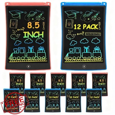 bravokids 12 Pack 8.5 inch LCD writing tablet blue pink
