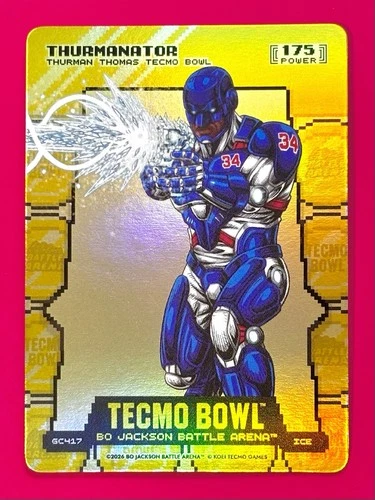 Bo Jackson Battle Arena ‘Thurmanator' Thurman Thomas Ice Gold Coin Flip #GC417