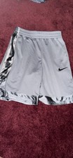 Nike elite gray basketball athletic shorts youth large L Boys