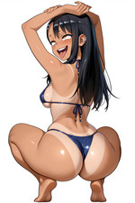 Nagatoro Anime Sticker - 6 Tall Waifu Weatherproof Vinyl Car Decal