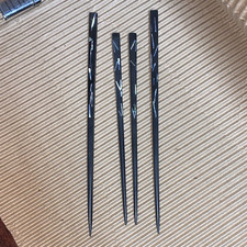 Vintage Chinese/ Japanese black lacquer hair sticks 2 sets