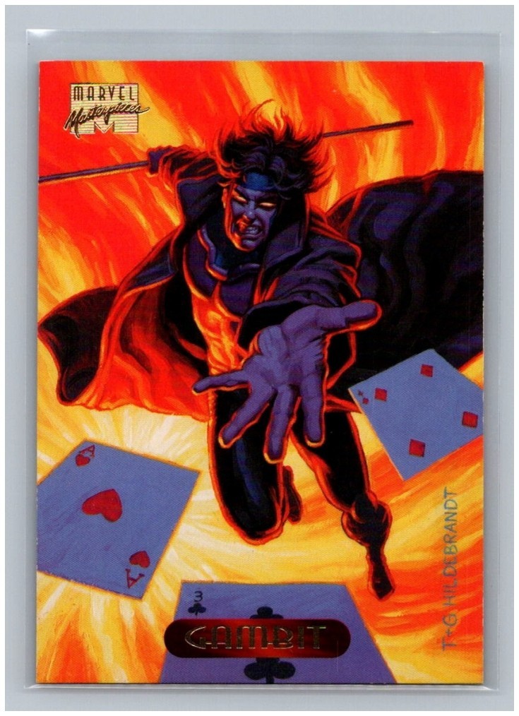 1994 Marvel Masterpieces #41 Gambit X-Men Base Hildebrandt Fleer Trading Card