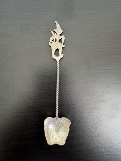 White Metal Spoon Indian / Persian Design