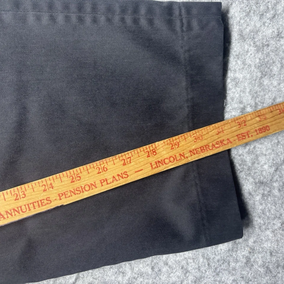 Arrow Pleated Casual Dress Slacks Mens 38x32 Navy Blue Pants - Image 3 of 4