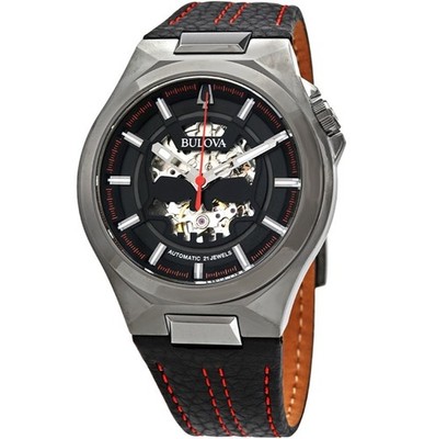 Bulova Maquina Automatic Black Dial Men's Watch 98A237