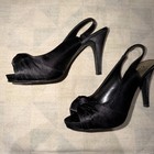 Fioni satin sling back heels size 6M — photo 2