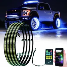 15.5INCH Pure White Wheel Ring Lights, 2400 LEDs Double Row Super Bright Wheel 